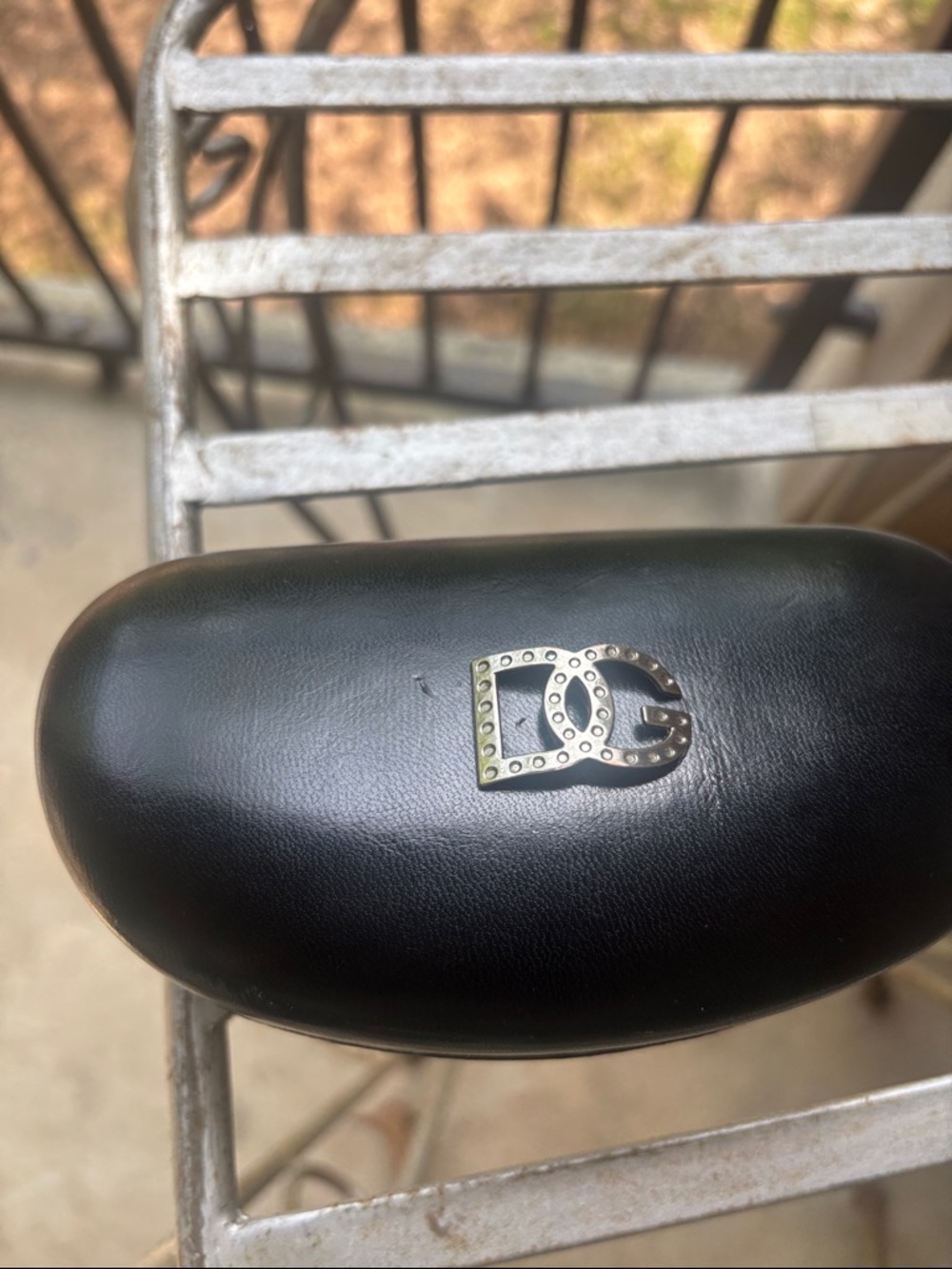 Dolce & Gabbana Black Eyewear Case with Silver DG Emblem - Picture 3 of 9